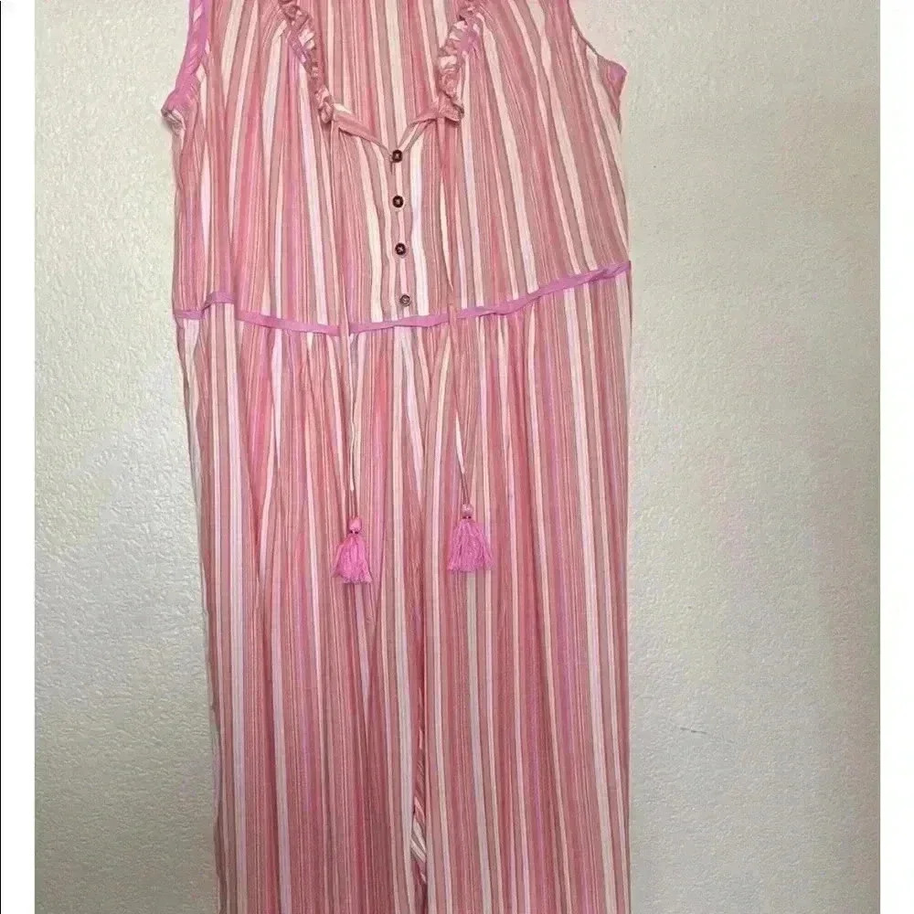 Anthropologie Striped Lounge Romper Size Large - Picture 2 of 7